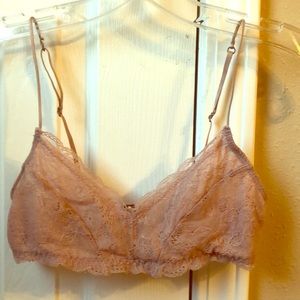Soft Pink Urban Outfitters Lacy Bralette - S